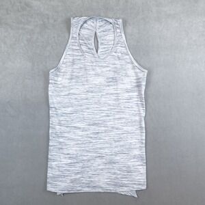 Athleta Essence Wrap Around Tie Athletic Tank Top M Spacedye Yoga Scoop Neck